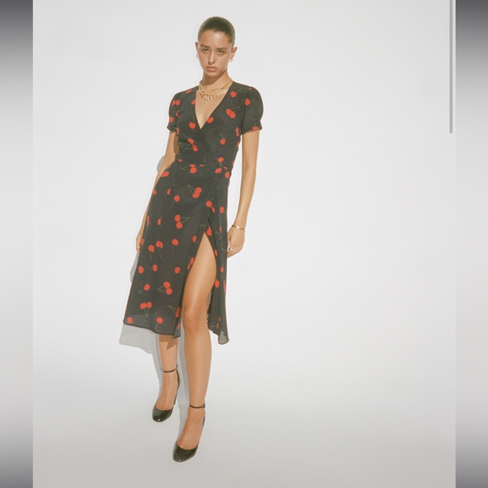 REALISATION PAR CHERRY WRAP DRESS